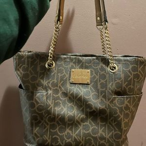 Calvin Klein ck logo tote